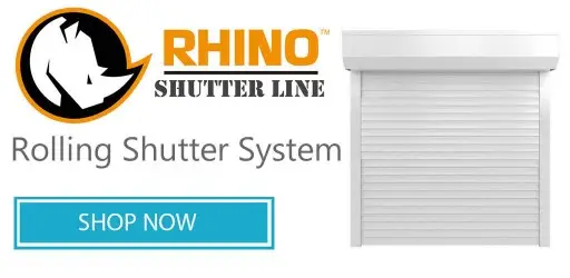 Rhino impact rate hurricane roller shutters Florida - Shop Now
