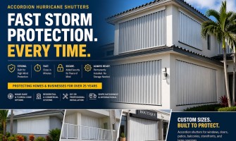 Accordion Hurricane Shutters – Fast, Secure & Built for Storm Protection