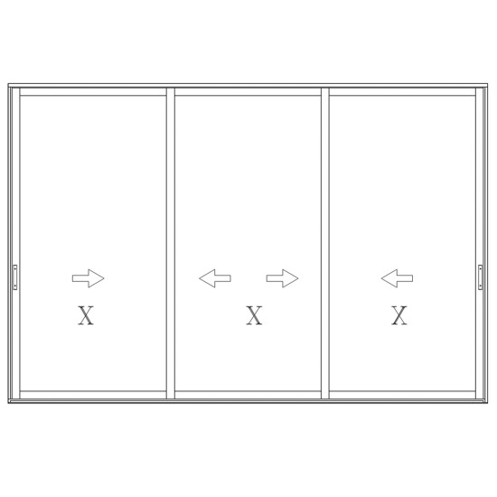 Sliding Impact Doors | Multi-Track XXX | Mr. Glass™ MG-1100