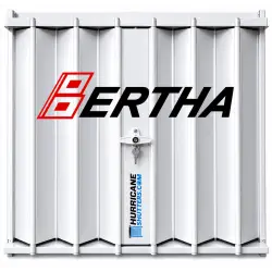 Accordion Hurricane Shutter | HV Bertha™ | Miami-Dade Approved | Custom Sizes