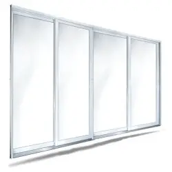 Sliding Impact Doors | 4-Panel OXXO | Mr. Glass MG-1500