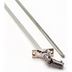 7MM Hex Shaft w/ SS Pivot 45° 2 Hole Universal