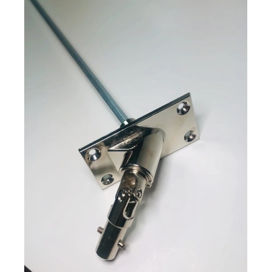 7MM Hex Shaft w/ SS Pivot 90° 4 Hole Universal