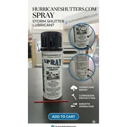 Hurricane Shutter Lubricant Spray – Specialty Track & Roller Lubrication for Storm Shutters