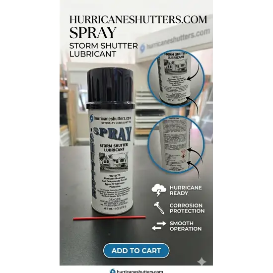 Hurricane Shutter Lubricant Spray